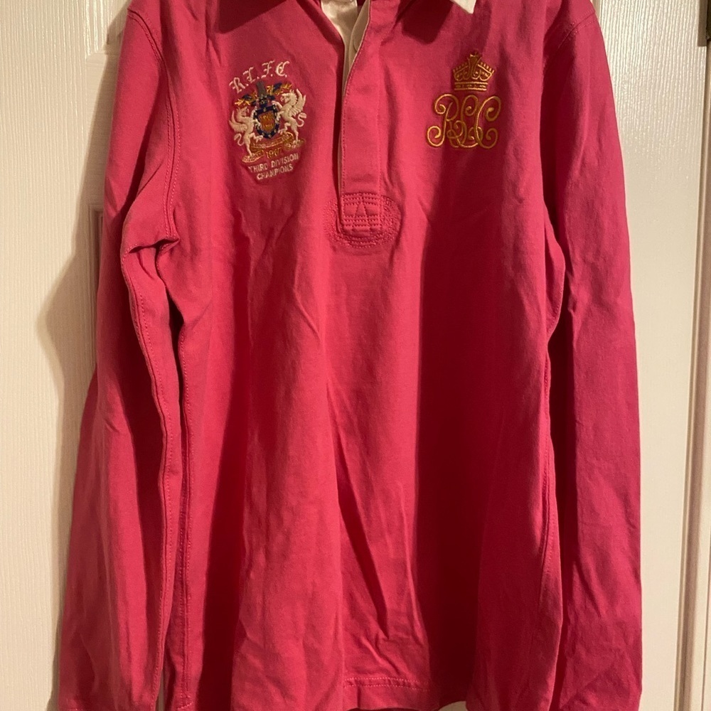Pink Ralph Lauren Rugby Shirt - Picture 3 of 8